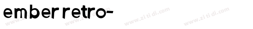 ember retro字体转换